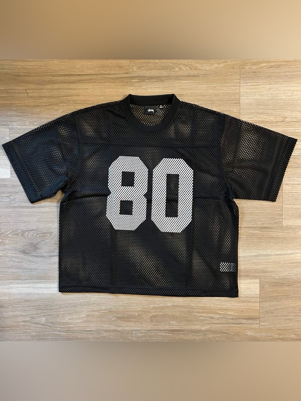 Stussy Team 80 Black Mesh Jersey Size S - NEW
